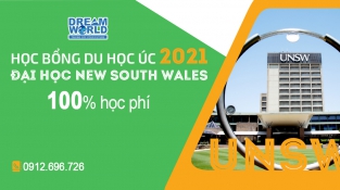 Học hổng tới 100% từ trường Đại học New South Wales 2021