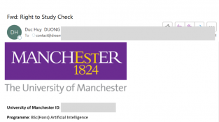Học sinh Đức Huy: University of Manchester - Top 28 thế giới