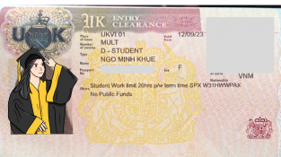 Visa Anh: Minh Khuê - tốt nghiệp từ Kings Brighton lên Cử nhân Graphic Design tại Kingston University