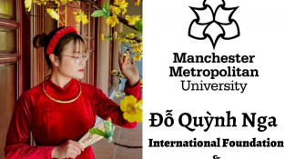 Chúc mừng Đỗ Quỳnh Nga có học bổng và VISA du học Anh tại Manchester Metropolitan University