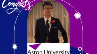 Chúc mừng Học bổng và Visa Anh cho sinh viên Trung Hiếu - Đại học Aston